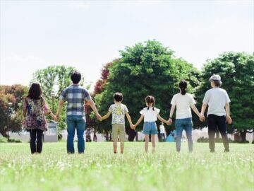公園の家族